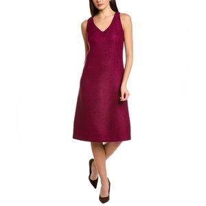 NWT ST. JOHN  Tonal Tweed Wool-Blend Dress
